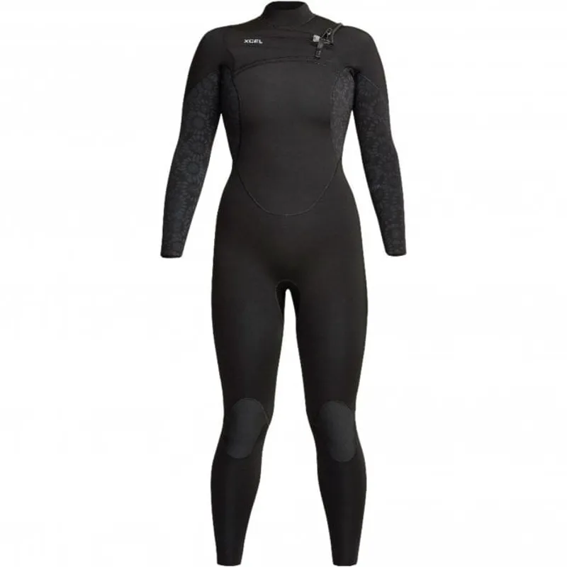 Xcel Women's Comp 4/3mm Chest Zip Wetsuit Black